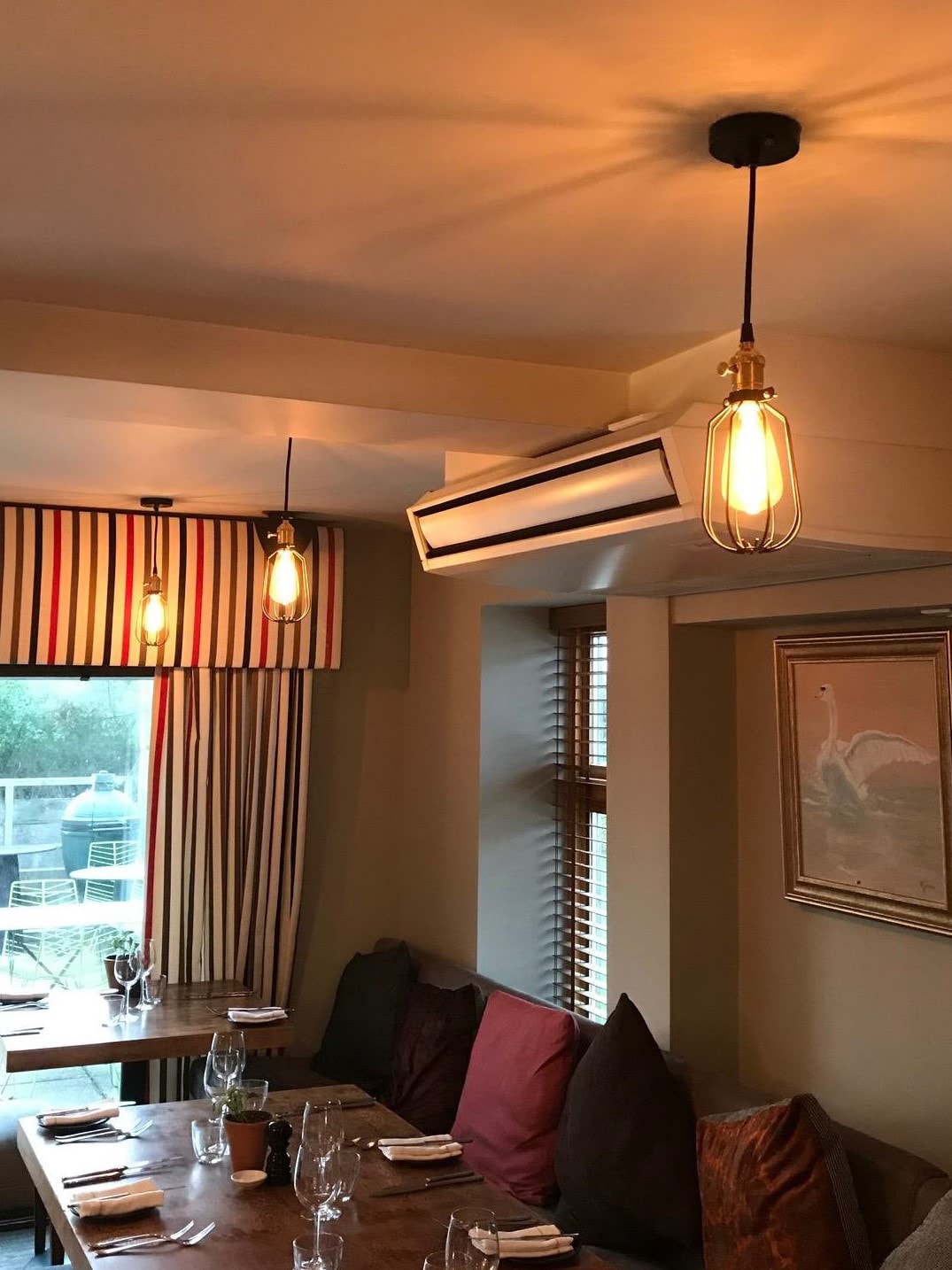 Second slide showing hanging ceiling lights