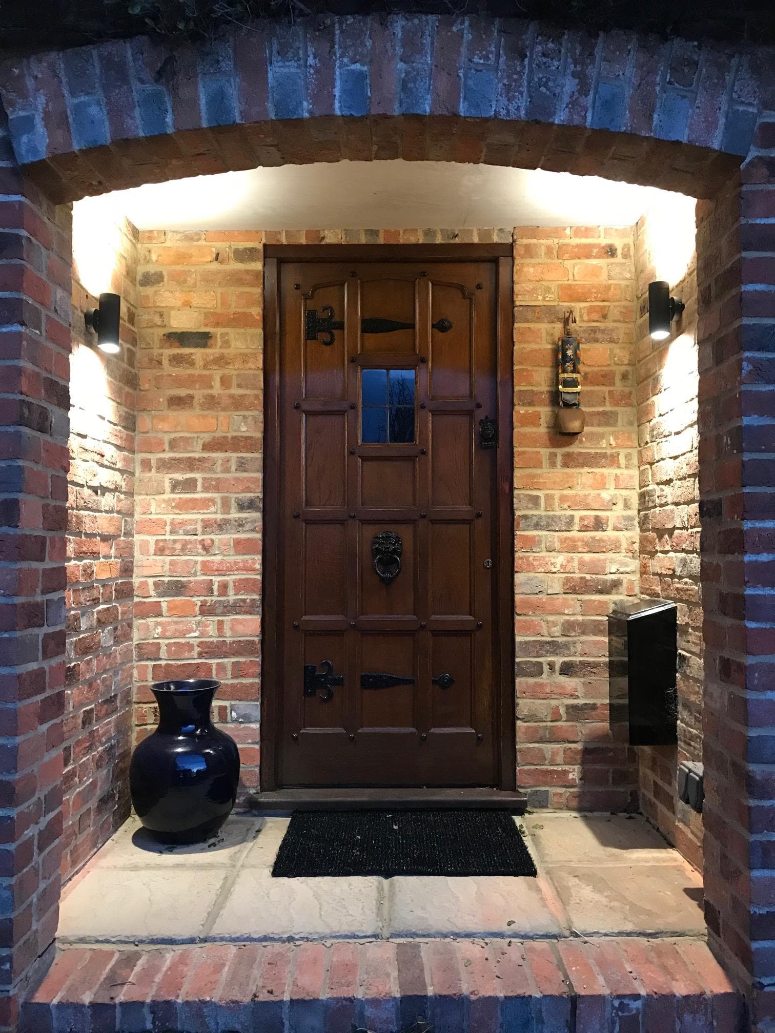 Third slide showing front door side lights